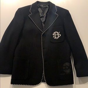 Comes des Garçon collegiate style wool blazer